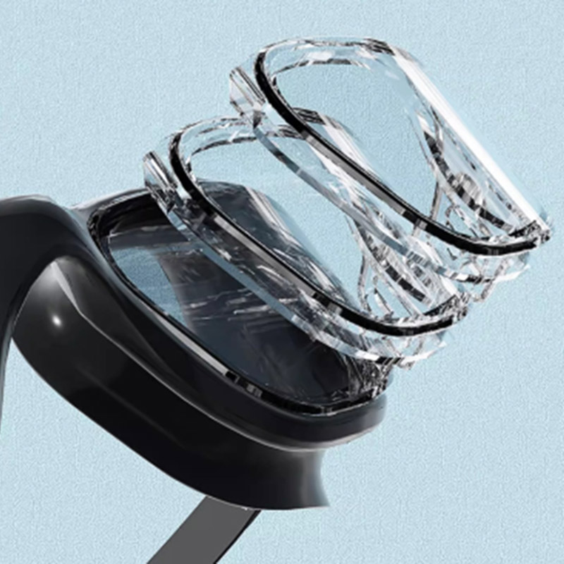 Swimming Goggles and Lenses and Glasses Straps Molding